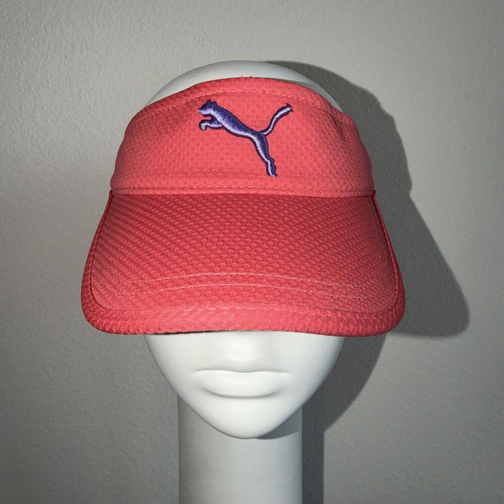 Puma Women’s Pink Performance Visor Hat Ajustable Athletic, Golf Tennis Running